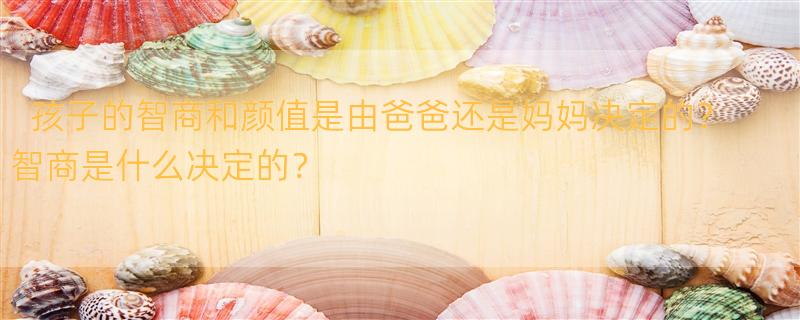 孩子的智商和颜值是由爸爸还是妈妈决定的？ 智商是什么决定的？