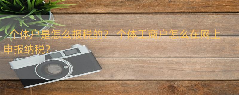 个体户是怎么报税的？ 个体工商户怎么在网上申报纳税？