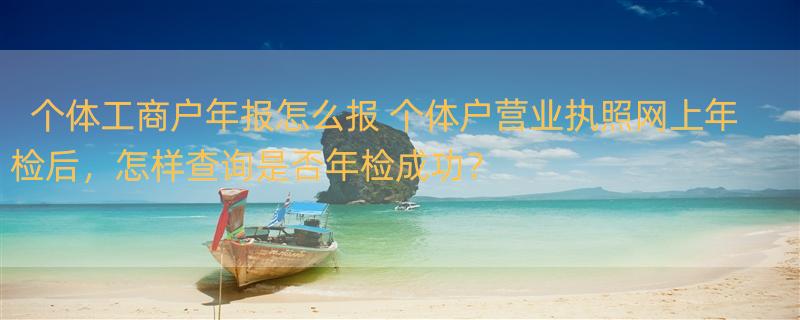 个体工商户年报怎么报 个体户营业执照网上年检后，怎样查询是否年检成功？