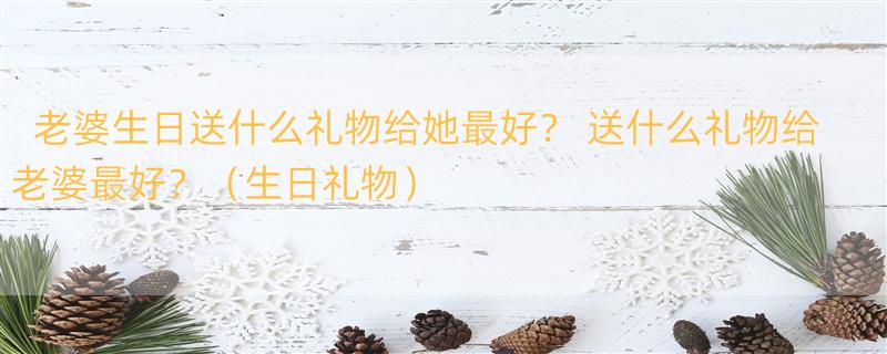 老婆生日送什么礼物给她最好？ 送什么礼物给老婆最好？（生日礼物）