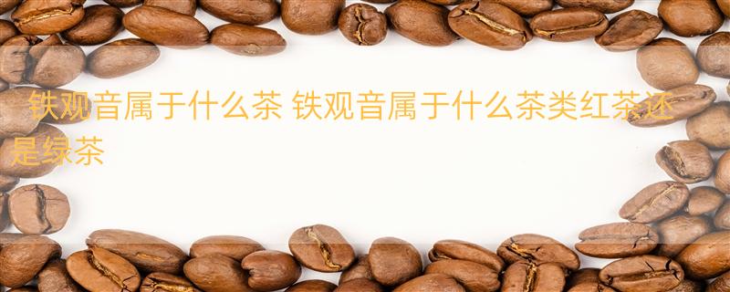 铁观音属于什么茶 铁观音属于什么茶类红茶还是绿茶