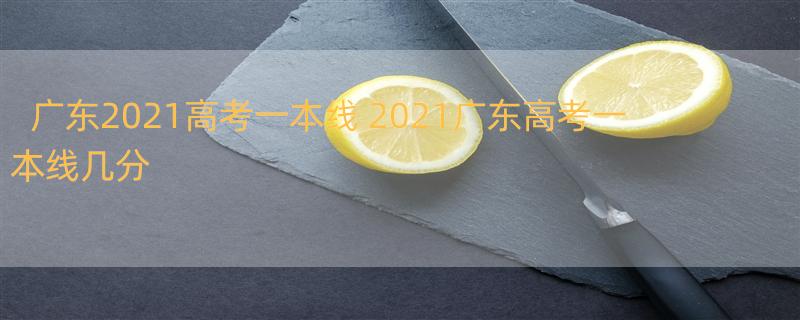 广东2021高考一本线 2021广东高考一本线几分