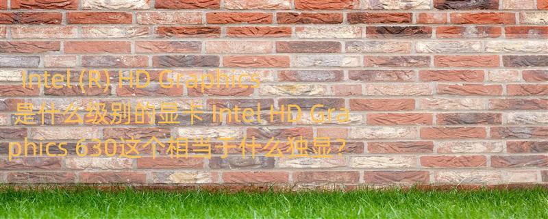 Intel (R) HD Graphics 是什么级别的显卡 Intel HD Graphics 630这个相当于什么独显？